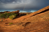 Rainbow over Horseshoe Bend